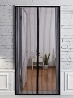 Москитная сетка на дверь антимошка, антипыль CleverTech, 100*210 см
