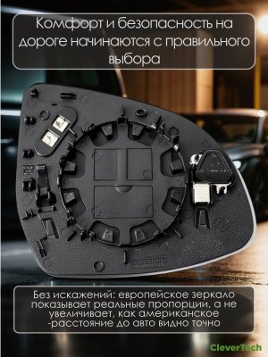 Зеркальный элемент левый с обогревом и слепыми зонами BMW Х7 Х6 Х5 Х3, серии G