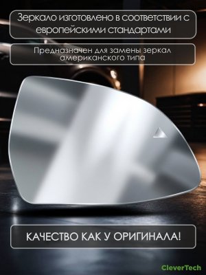 Зеркальный элемент правый с обогревом и слепыми зонами BMW Х7 Х6 Х5 Х3 серии G