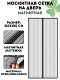 Москитная сетка на дверь антимошка, антипыль CleverTech, 100*210 см