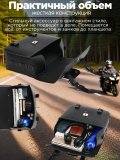 Мотосумка для мотоцикла боковая, кожаная CleverTech 33х25х13см