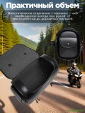 Мотосумка для мотоцикла боковая, кожаная CleverTech 30х23х18 см