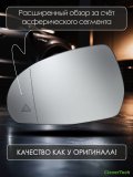 Зеркальный элемент левый с обогревом и слепыми зонами Mercedes-Benz W223, W206, EQE V295, V297